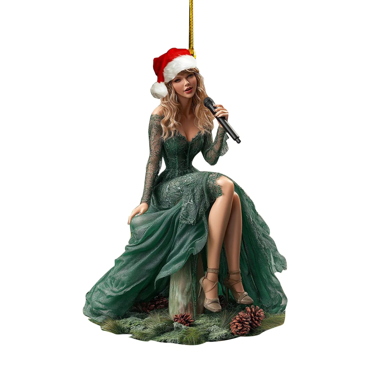 Pop Star Holiday Acrylic Ornaments – 2D Christmas Tree Hanging Decor - élise & madelyn