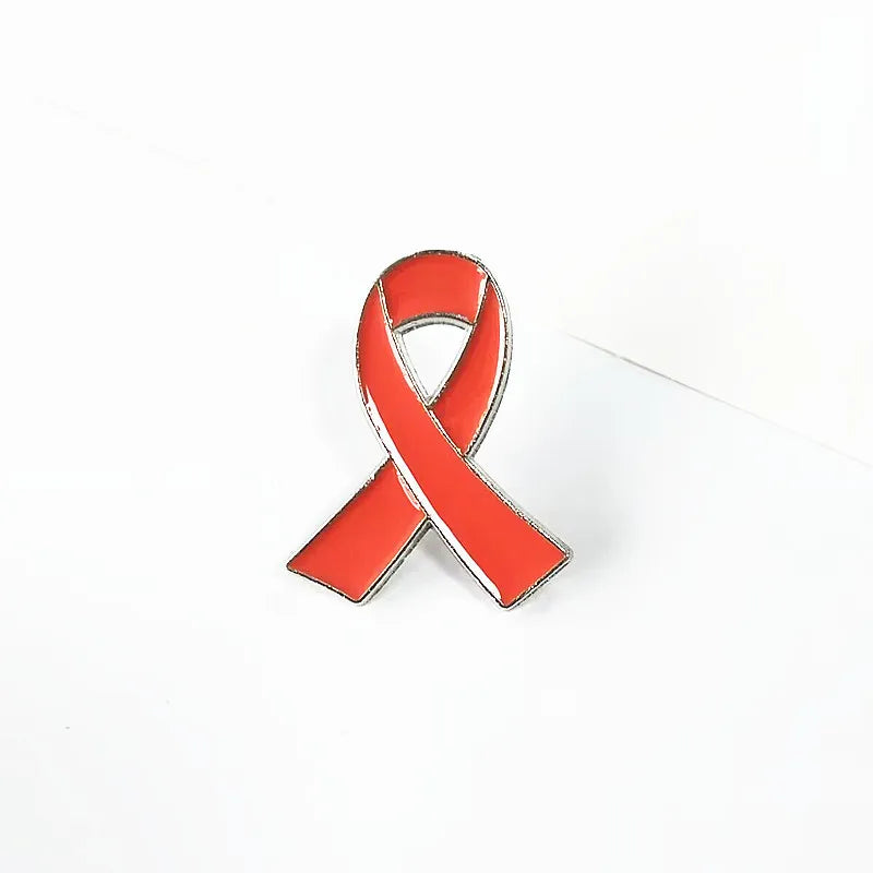 Awareness Ribbon Enamel Pin – Breast Cancer & Multi-Color Support Brooch (Pink, Purple, Blue & More)