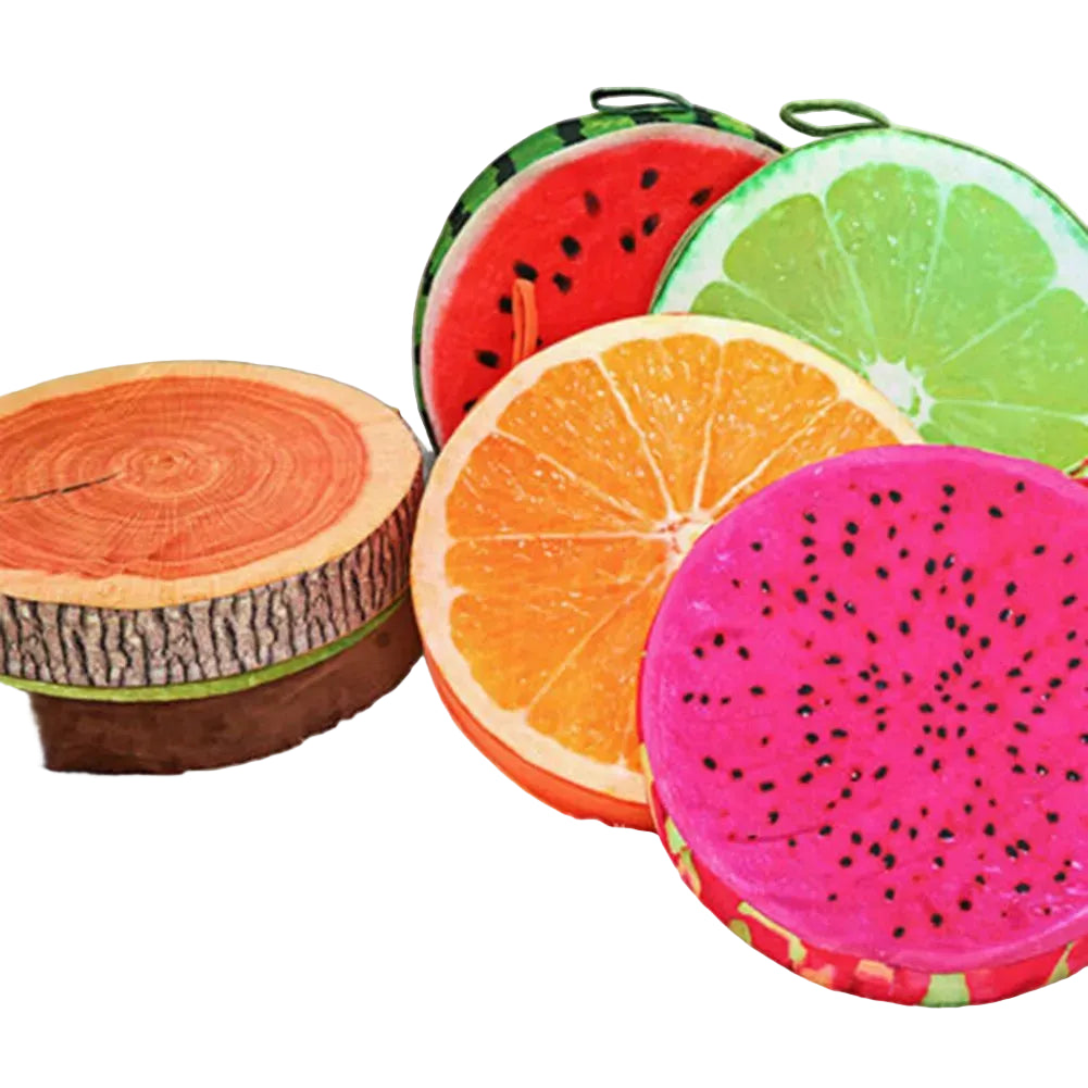 33cm Cushion Fruit Shape For  In-bed Reading And Watching Back And Head Pillow Round Cushion Lint-free - élise & madelyn