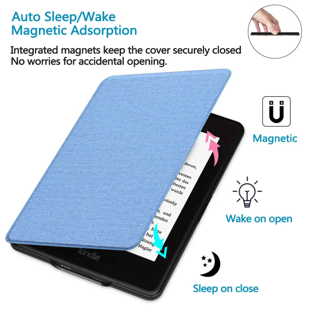 Handle Case For Kindle Paperwhite 2024 12th Generation Colorsoft 7 Inch Model No. SA569P SA568B Auto Wake/Sleep Shell Pouch 7” - élise & madelyn
