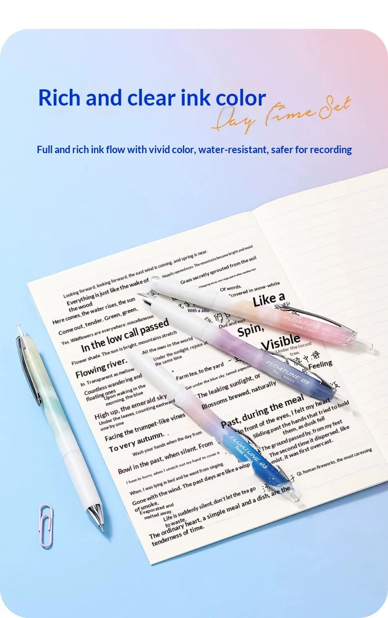 Pentel Oil-based Ballpoint Pen FLOATUNE Skyly Design Limited 0.5mm Black Ink Writing Gel Pen Student Office Stationery Japan