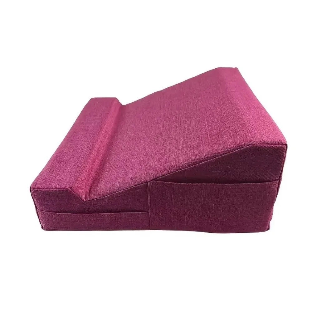 Ergonomic Laptop Pillow Stand – Soft Lap Desk with Hand Rest Support for Bed, Sofa & Reading