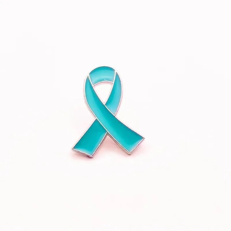 Awareness Ribbon Enamel Pin – Breast Cancer & Multi-Color Support Brooch (Pink, Purple, Blue & More)