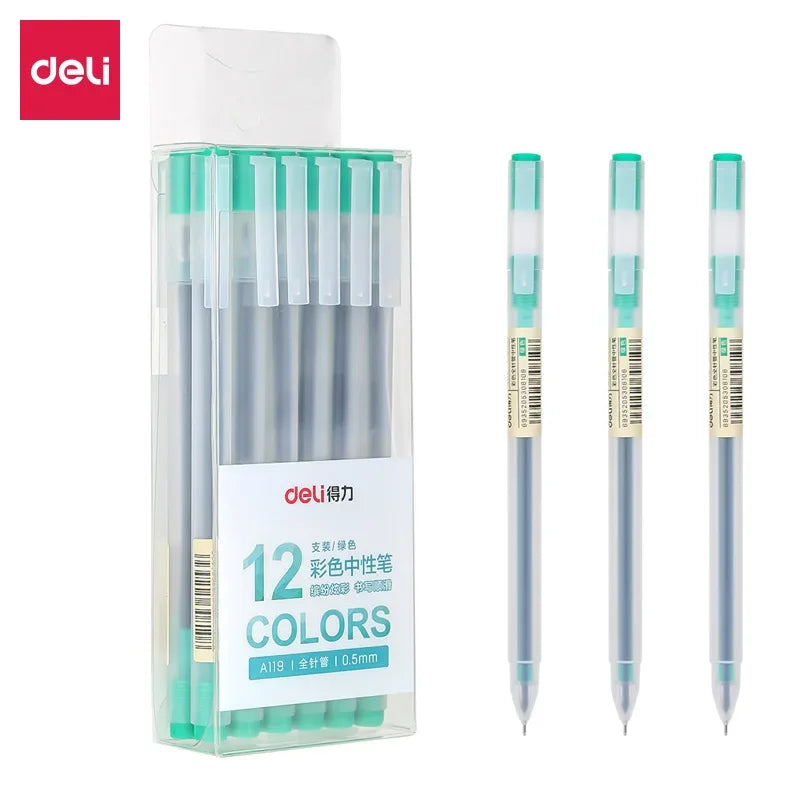 9/12 PCS Set Kawaii Color Gel Pen Set 0.5mm Ballpoint Pen for Diary School Stationery - élise & madelyn