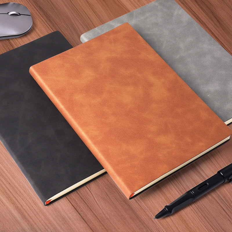 A5 Leather Book Skin Feeling Fashion Notepad Diary Learning Notebook Wholesale Business Office notebooks and journals note book - élise & madelyn