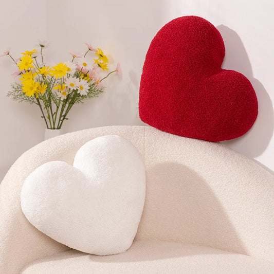 Red Love Heart Shape Throw Pillow Cushion Stuffed Plush Doll Kids Toy Lover Gift Sofa Car Home Decor Wedding Party Decoration - élise & madelyn