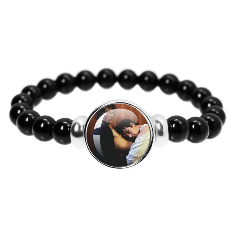 Book Boyfriend Bracelet – Black Bead Reader Accessory