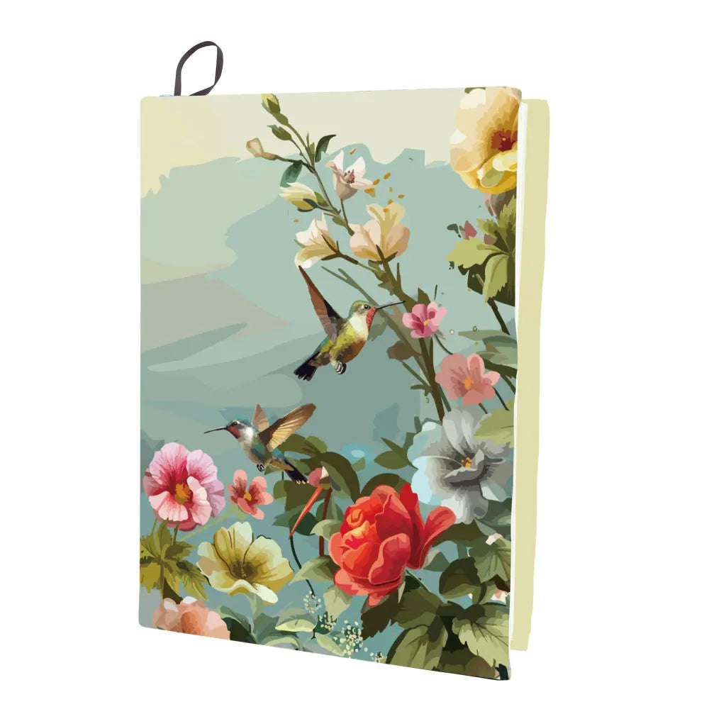 Cherry Blossom Stretchable Book Cover Flower Floral Pink Cover Washable Reusable Large Nylon Book Sleeve Book Protector Elastic - élise & madelyn