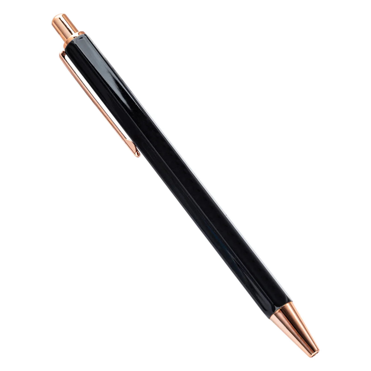 1 Piece Lytwtw's Creative Ballpoint Hexagon Metal press Pen Stationery School Office Supply - élise & madelyn