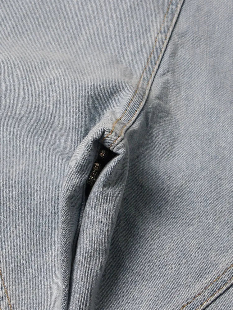 Midnight Tour Cutout Wide-Leg Jeans