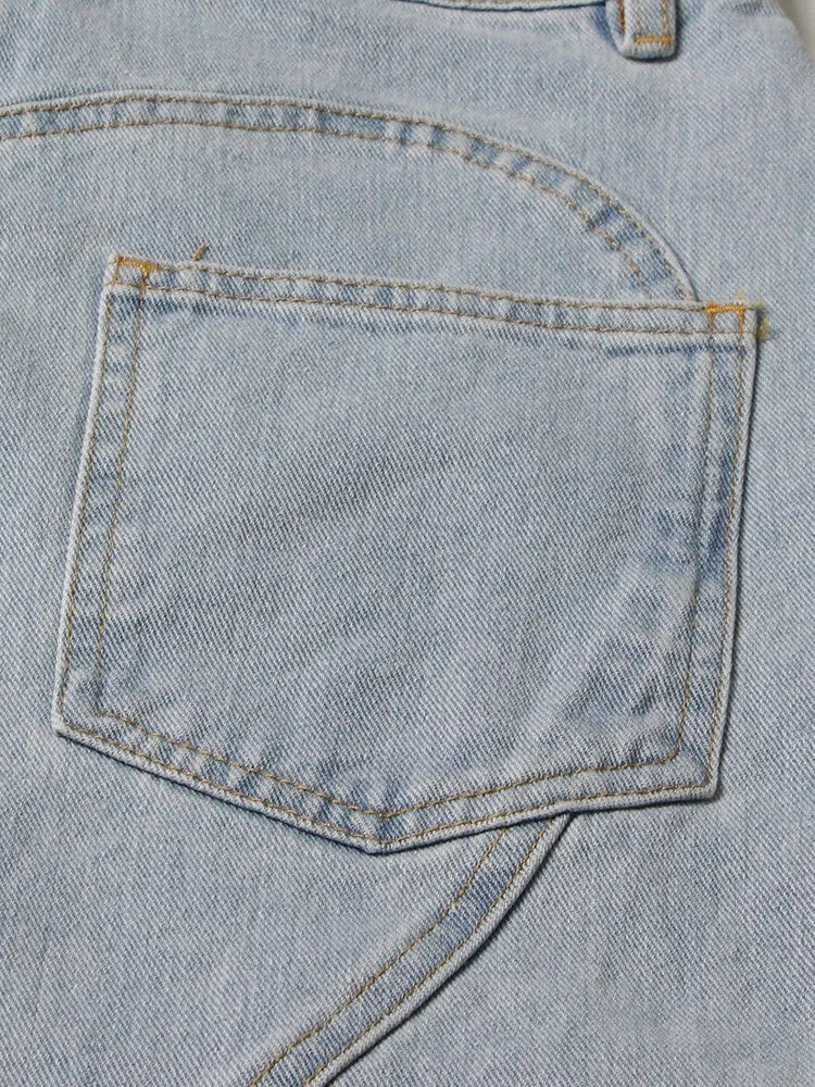 Midnight Tour Cutout Wide-Leg Jeans