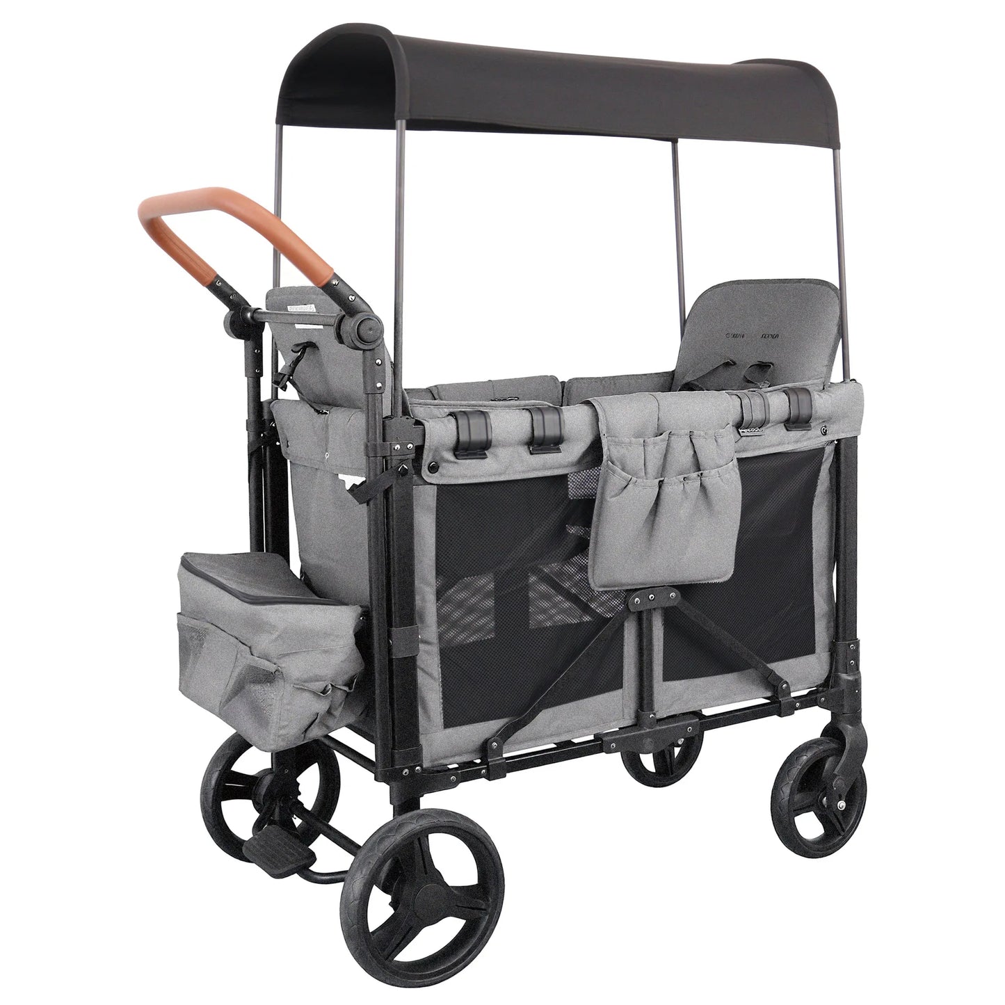 Lightweight Twin/Quad Travel Stroller – Foldable Sit & Recline Design