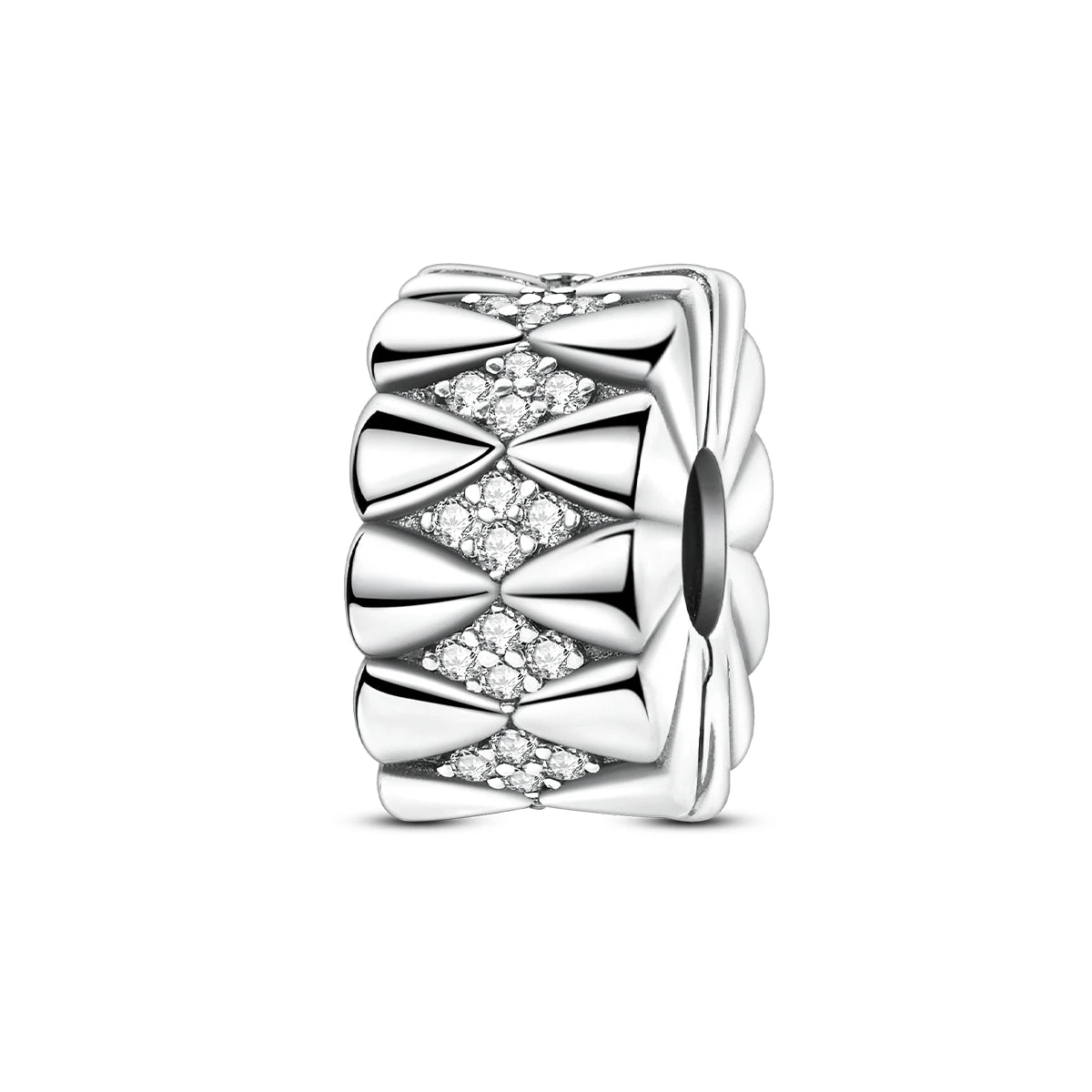 Charms Fit Original Beads 925 Sterling Silver Clip Charms Zircon Silicone Spacer Beads fit Bracelet Women DIY Gift - élise & madelyn