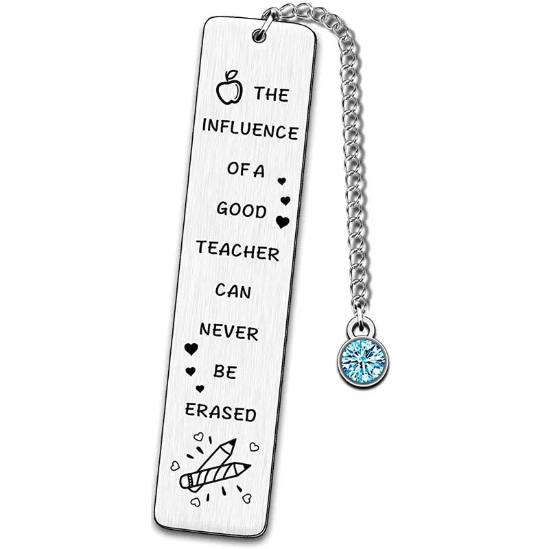 Stainless Steel Bookmark Graduation Season Gift Laser Engraving Thank You Teacher's Day Commemorative Gifts Christmas Metal - élise & madelyn