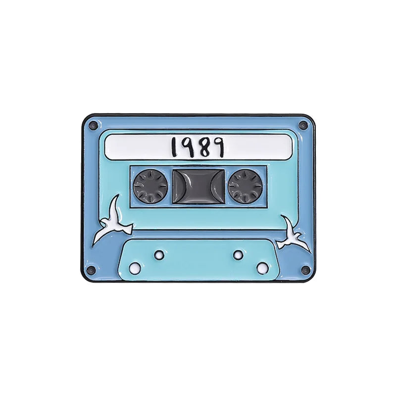 Retro Cassette Enamel Pins — Era-Inspired Collectible Set - élise & madelyn