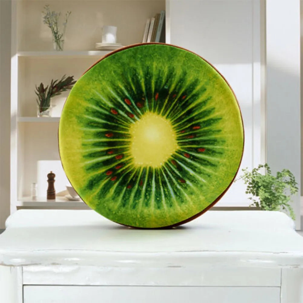 33cm Cushion Fruit Shape For  In-bed Reading And Watching Back And Head Pillow Round Cushion Lint-free - élise & madelyn