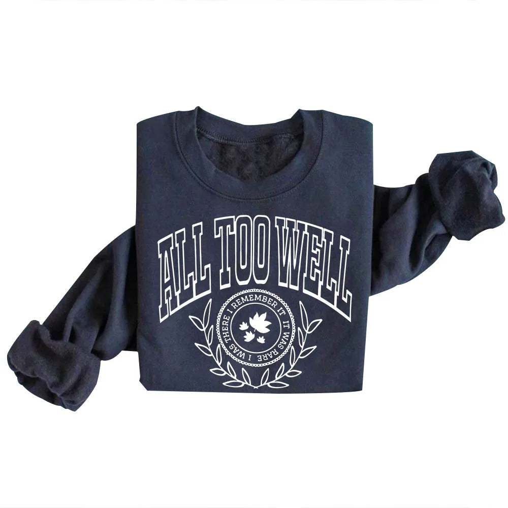All Too Well Music Album Sweatshirts Cozy Tops Sudadera Felpa Moletom - élise & madelyn