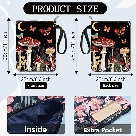 1pc Giraffe Book Sleeve Cartoon Animal Book Covers Book Protector for Paperbacks Washable Fabric Cloth Book Cover with Zipper - élise & madelyn