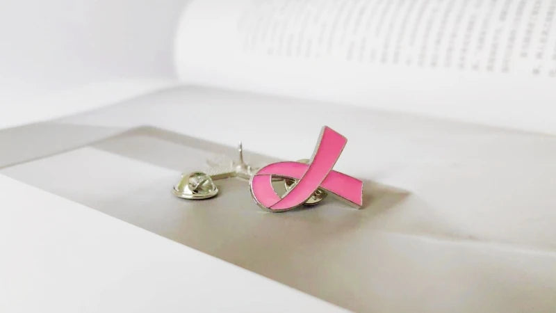Awareness Ribbon Enamel Pin – Breast Cancer & Multi-Color Support Brooch (Pink, Purple, Blue & More)