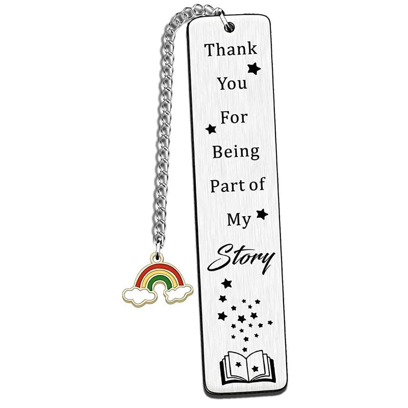 Stainless Steel Bookmark Graduation Season Gift Laser Engraving Thank You Teacher's Day Commemorative Gifts Christmas Metal - élise & madelyn