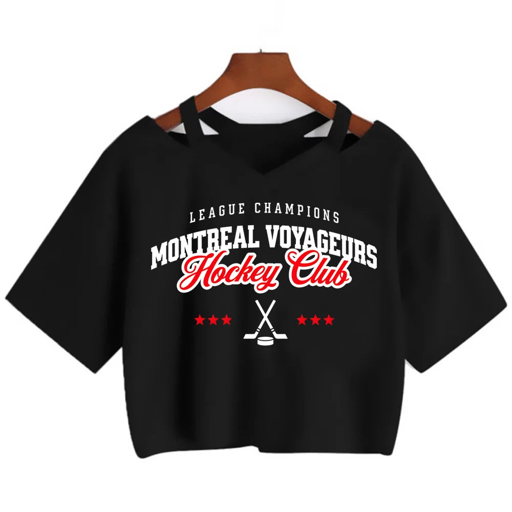 Heated Rivalry Cropped Graphic T-Shirt – Y2K Gothic Vintage Women’s Crop Top