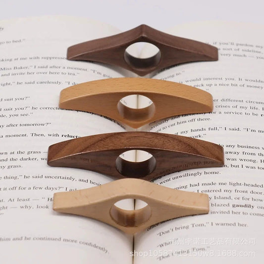 Wooden Thumb Page Holder | One-Handed Reading Aid