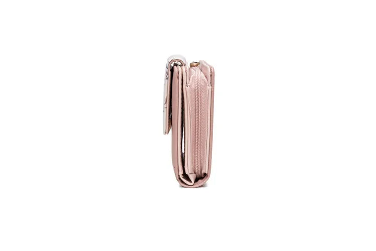 Prettyzys 2021 New Floral Zipper Wallets Medium-Length Multi-Function Women's Style Money Clips Fashionable Compact Storage