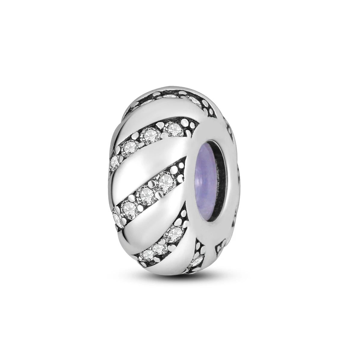Charms Fit Original Beads 925 Sterling Silver Clip Charms Zircon Silicone Spacer Beads fit Bracelet Women DIY Gift - élise & madelyn
