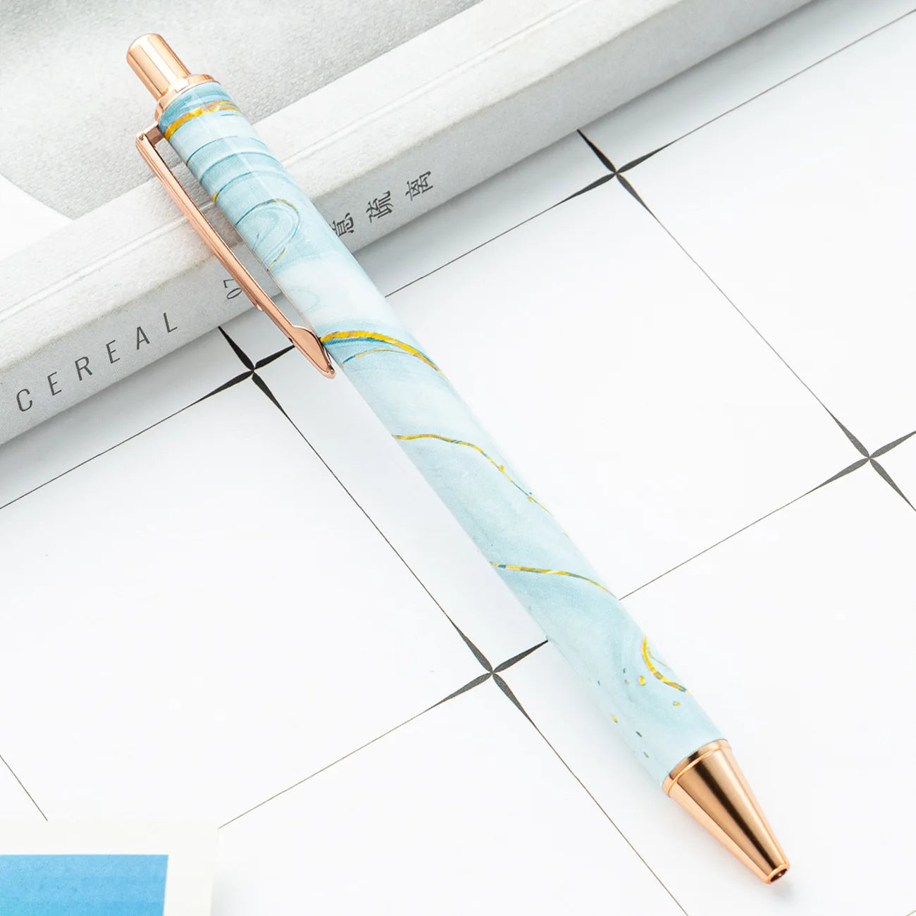 30PCS  Wholesale Metal Ballpoint Pen with Pressed Core Hotel Conference Advertising Pen Multi color Flower Film Ballpoint Pen - élise & madelyn