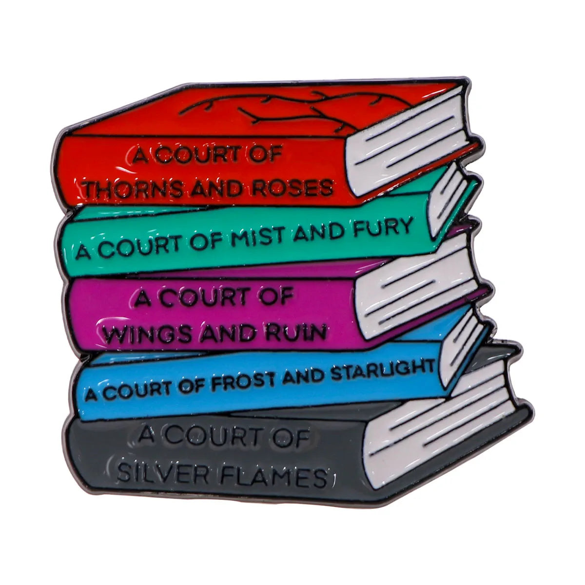 Books Collection Enamel Pin