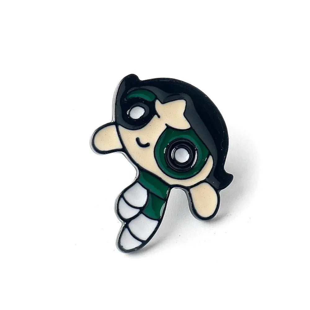Cute Cartoon Girl Enamel Pin