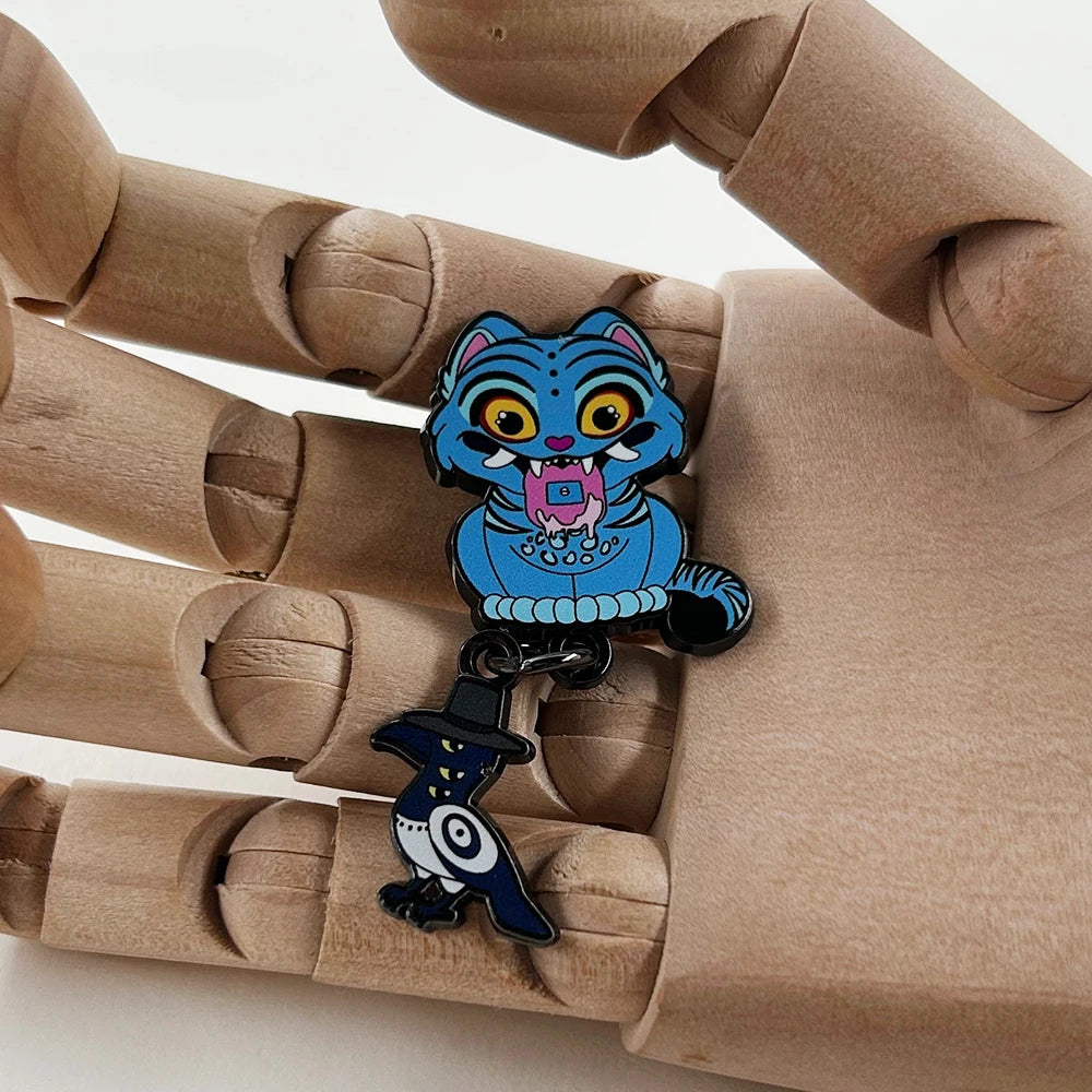 Blue Spirit Tiger Enamel Pin