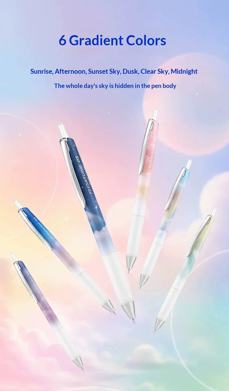 Pentel Oil-based Ballpoint Pen FLOATUNE Skyly Design Limited 0.5mm Black Ink Writing Gel Pen Student Office Stationery Japan