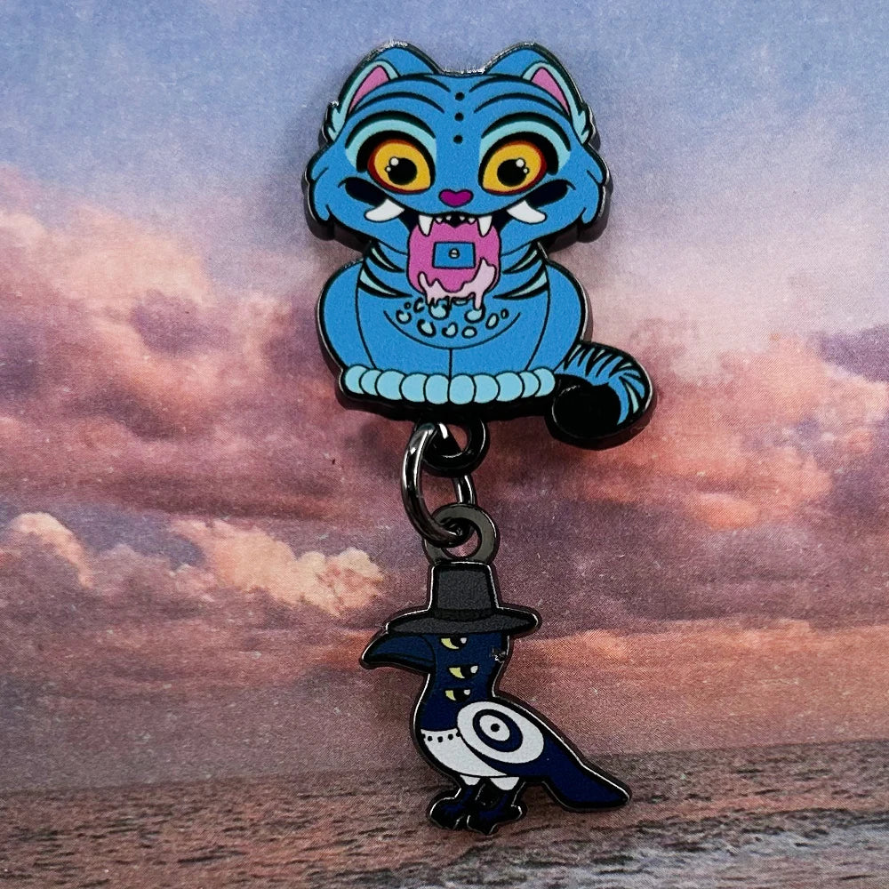 Blue Spirit Tiger Enamel Pin