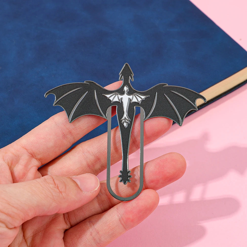 Creative Dragon Metal Bookmark Fantasy Animal Shaped Book Clip for Book Lovers Students Novelty Reading Accessory Stationery Gif - élise & madelyn