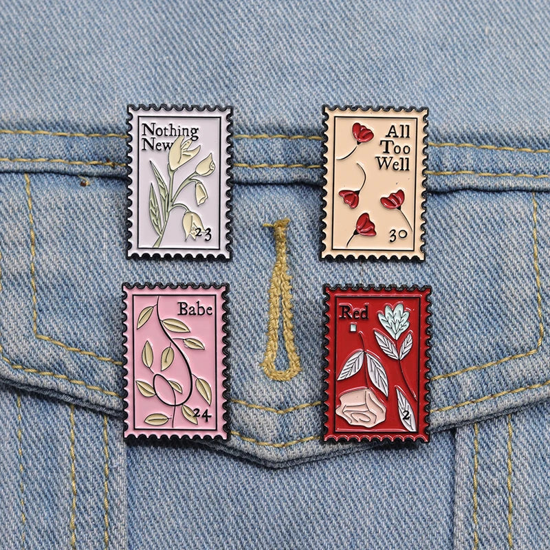 Pop Singer-Inspired Enamel Pin Sets – Aesthetic Enamel Brooches, Lyrics & Outfits | Cute Collectible Accessories for Bags, Jackets & Lanyards - élise & madelyn