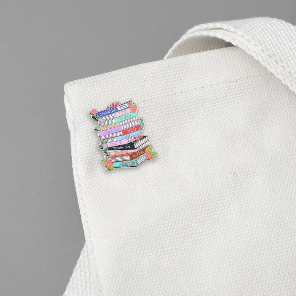 Era Tour Music Album Theme Brooches Floral and Book Pins Clothing Backpacks Accessories Fan and Music Lover Gifts