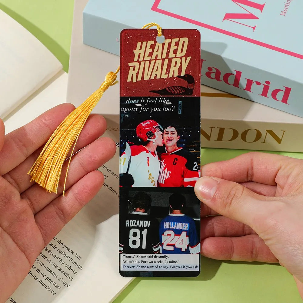 Hockey Romance Bookmark Set – Jersey Number Page Markers (Set of 1/4/5)