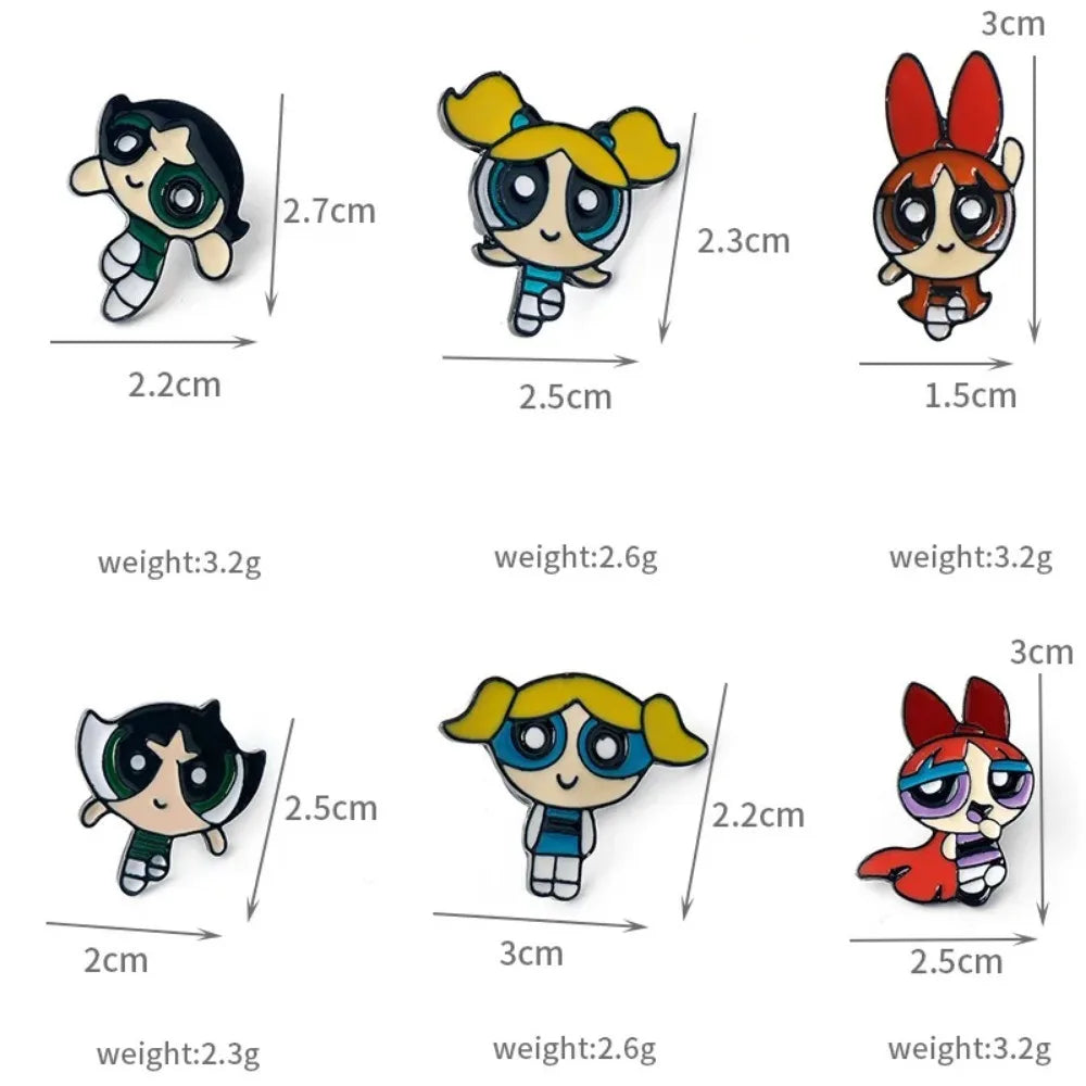Cute Cartoon Girl Enamel Pin
