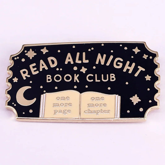 Read All Night Book Club Enamel Pin - élise & madelyn