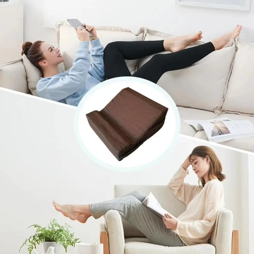 Ergonomic Laptop Pillow Stand – Soft Lap Desk with Hand Rest Support for Bed, Sofa & Reading