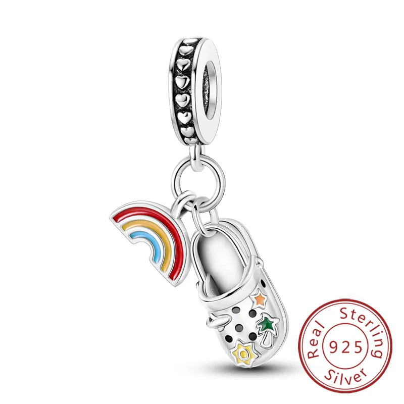 Fit Original 925 Sterling Silver Charms Beads Wine Glass Coffee Cup Charms Pendant For Women Bracelet Charms DIY Jewelry Gift - élise & madelyn