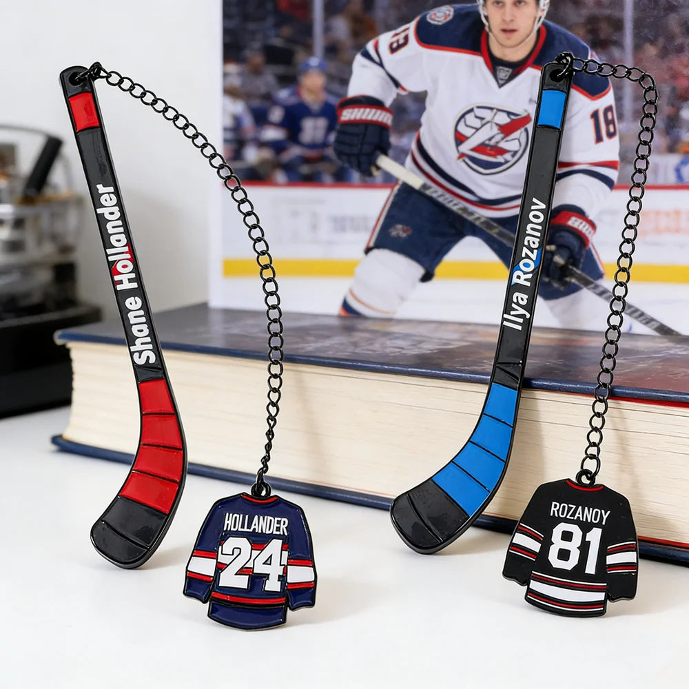 Hockey Romance Bookmark Set – Jersey Stick Page Markers