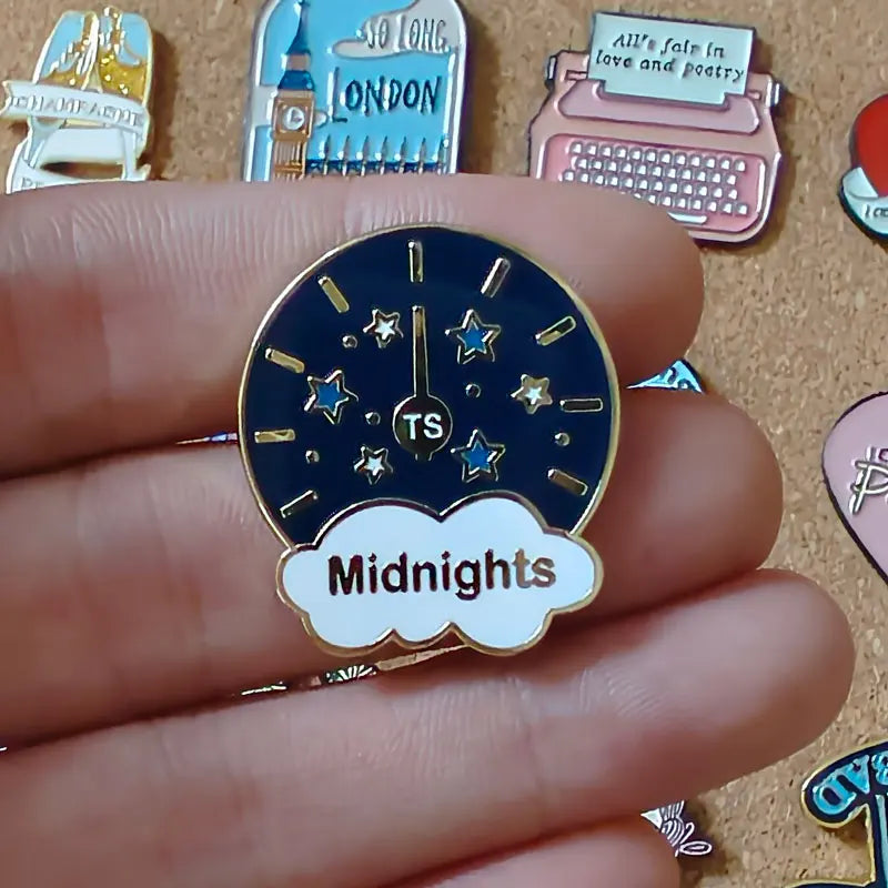 Pop Song Enamel Pin Rock Band Cartoon Brooch Stylish Jewelry Gift Backpacks For Good Friends Decorated With Lapel Badges