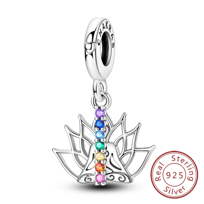 Fit Original 925 Sterling Silver Charms Beads Wine Glass Coffee Cup Charms Pendant For Women Bracelet Charms DIY Jewelry Gift - élise & madelyn