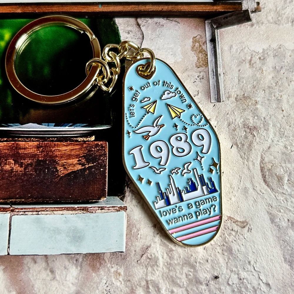 Music Singer Keychain Motel Key Chain Fashion Accessory - élise & madelyn