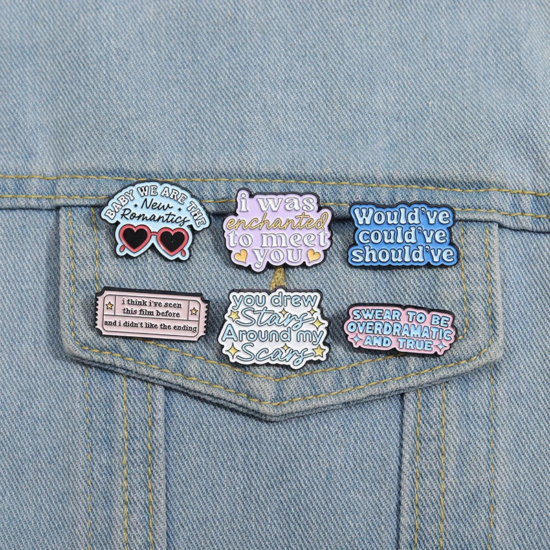 Pop Singer-Inspired Enamel Pin Sets – Aesthetic Enamel Brooches, Lyrics & Outfits | Cute Collectible Accessories for Bags, Jackets & Lanyards - élise & madelyn