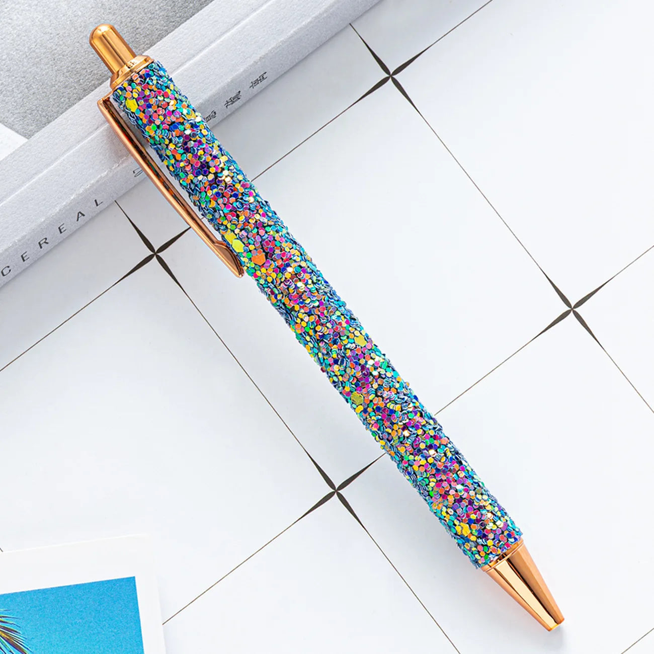 Lytwtw's Roller Ballpoint Pen Rhinestone Luxury Cute Wedding Rose Gold Metal Stationery School Office Supply Spinning - élise & madelyn