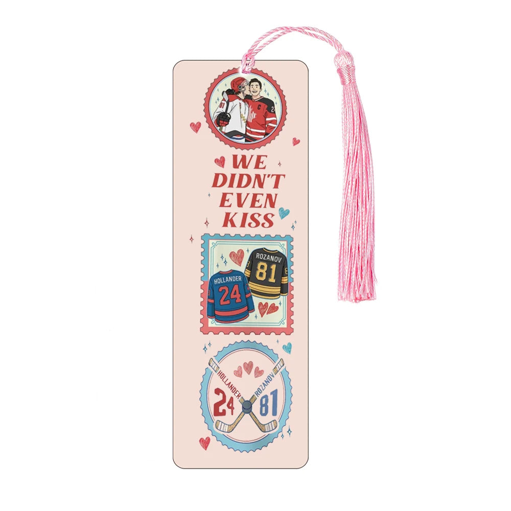 Hockey Romance Bookmark Set – Jersey Number Page Markers (Set of 1/4/5)