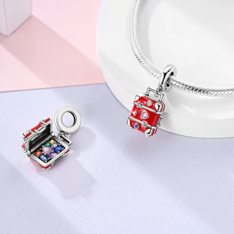 Fit Original 925 Sterling Silver Charms Beads Wine Glass Coffee Cup Charms Pendant For Women Bracelet Charms DIY Jewelry Gift - élise & madelyn